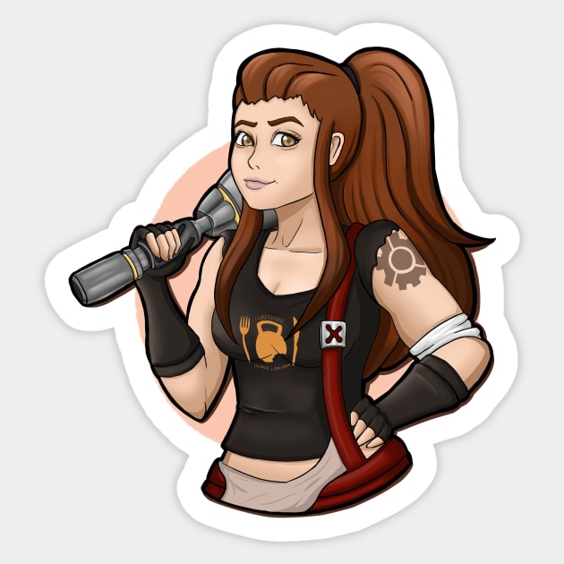 Brigitte Sticker by LizHeidern